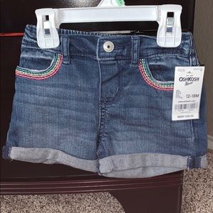 Babygirl denim shorts size 12-18 months
